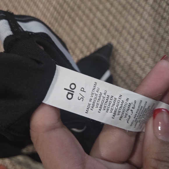 Alo Yoga Airlift Suit Up Bra Black Size S And Headband - Picture 4 of 4